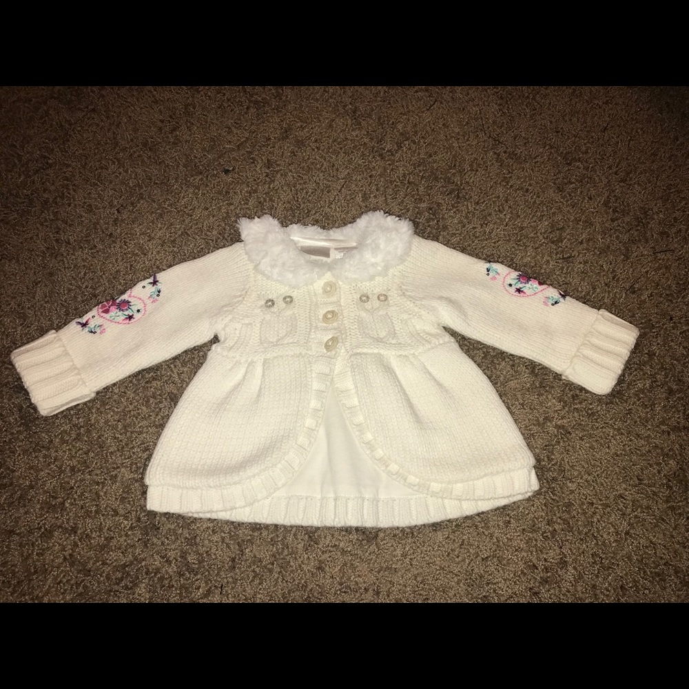 Koala Baby Cream Sweater with Embroidery